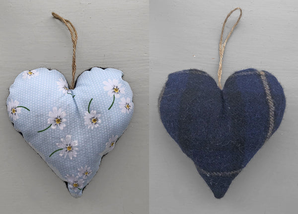 Lavender Heart - Blue Wool